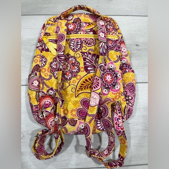 Vera Bradley Yellow Backpack - Picture 2 of 5